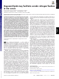 Cover page: Hopanoid lipids may facilitate aerobic nitrogen fixation in the ocean