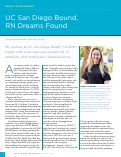 Cover page: UC San Diego Bound, RN Dreams Found