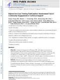 Cover page: Participation in Training for Depression Care Quality Improvement: A Randomized Trial of Community Engagement or Technical Support