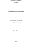 Cover page: Tactical Portfolio Construction