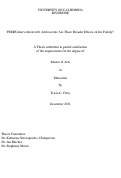 Cover page: PEERS Intervention With Adolescents: Are There Broader Effects on the Family?