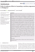 Cover page: Perils of scaling up: Effects of expanding a nutrition programme in Madagascar