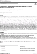 Cover page: Thermo-Hydro-Mechanical Modeling of Brine Migration in a Heated Borehole Test in Bedded Salt