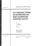 Cover page: Stress Analysis of Incompressible and Nearly Incompressible Anisotropic Bodies