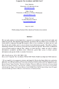 Cover page: Corporate Tax Avoidance and Debt Costs
