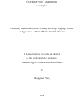 Cover page: Comparing Traditional Machine Learning and Large Language Models: An Application to Mental Health Text Classification