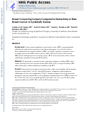 Cover page: Breast Conserving Surgery Compared With Mastectomy in Male Breast Cancer: A Brief Systematic Review