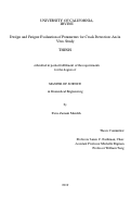 Cover page: Design and Fatigue Evaluation of Parameters for Crack Detection: An in Vitro Study