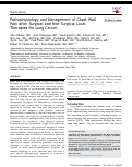 Cover page: Pathophysiology and Management of Chest Wall Pain after Surgical and Non-Surgical Local Therapies for Lung Cancer.