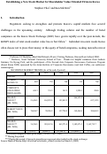 Cover page: Establishing a New Stock Market for Shareholder Value Oriented Firms in Korea