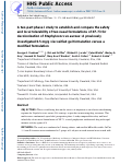 Cover page: A two-part phase 1 study to establish and compare the safety and local tolerability of two nasal formulations of XF-73 for decolonisation of Staphylococcus aureus: A previously investigated 0.5mg/g viscosified gel formulation versus a modified formulation