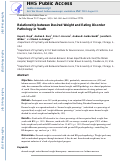 Cover page: Relationship between desired weight and eating disorder pathology in youth.