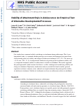 Cover page: Stability of Attachment Style in Adolescence: An Empirical Test of Alternative Developmental Processes