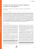 Cover page: A module for Rac temporal signal integration revealed with optogenetics