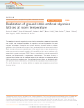 Cover page: Realization of ground-state artificial skyrmion lattices at room temperature