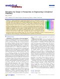 Cover page: Disruptive by Design: A Perspective on Engineering in Analytical Chemistry