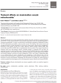 Cover page: Toxicant effects on mammalian oocyte mitochondria†