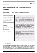 Cover page: Medical reversals in low‐ and middle‐income countries