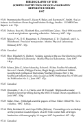 Cover page: Bibliography of the Scripps Institution of Oceanography Reference Series 1997