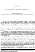 Cover page: Informal Employment in California