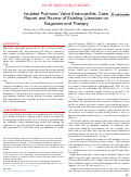 Cover page: Isolated Pulmonic Valve Endocarditis: Case Report and Review of Existing Literature on Diagnosis and Therapy