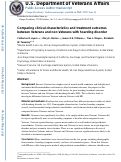 Cover page: Comparing clinical characteristics and treatment outcomes between Veterans and non-Veterans with hoarding disorder