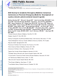 Cover page of 2023 Society for Academic Emergency Medicine Consensus Conference on Precision Emergency Medicine: Development of a policy-relevant, patient-centered research agenda.