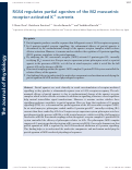 Cover page: RGS4 regulates partial agonism of the M2 muscarinic receptor‐activated K+ currents