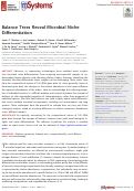 Cover page: Balance Trees Reveal Microbial Niche Differentiation