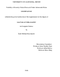 Cover page: Usability of Security Critical Protocols Under Adversarial Noise