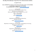 Cover page: Decoding urban landscapes: Google street view and measurement sensitivity