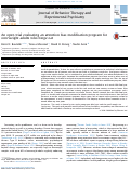 Cover page: An open trial evaluating an attention bias modification program for overweight adults who binge eat