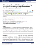 Cover page: Molecularly informed field theory for estimating critical micelle concentrations of intrinsically disordered protein surfactants.