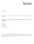 Cover page: Operation of Flying Capacitor Multilevel Converters At and Above Resonance