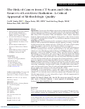 Cover page: The Risk of Cancer from CT Scans and Other Sources of Low-Dose Radiation: A Critical Appraisal of Methodologic Quality