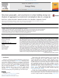 Cover page: Structural, geographic, and social factors in urban building energy use: Analysis of aggregated account-level consumption data in a megacity