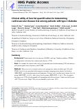 Cover page: Clinical utility of liver fat quantification for determining cardiovascular disease risk among patients with type 2 diabetes