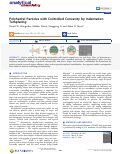 Cover page: Polyhedral Particles with Controlled Concavity by Indentation Templating