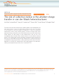 Cover page: The role of collective motion in the ultrafast charge transfer in van der Waals heterostructures