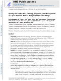 Cover page: Quality of Care for the Screening, Diagnosis, and Management of Lupus Nephritis Across Multiple Health Care Settings