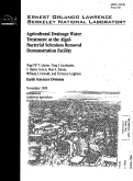 Cover page: Agricultural drainage water treatment at the algal-bacterial selenium removal demonstration facility