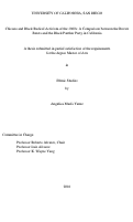 Cover page: Chicano and black radical activism of the 1960s : a comparison between the Brown Berets and the Black Panther Party in California