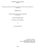 Cover page: Influencing environmental attitudes: An experimental and meta-analytic examination of interventions