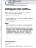 Cover page: Social exclusion at the intersections of immigration, employment, and healthcare policy: A qualitative study of Mexican and Chinese immigrants in California.