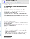 Cover page: The odyssey of linking to and staying in HIV care among male sex workers in Peru.