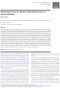 Cover page: Monitoring House Fly (Diptera: Muscidae) Activity on Animal Facilities