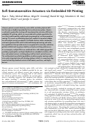 Cover page: Soft Somatosensitive Actuators via Embedded 3D Printing