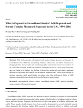 Cover page: Who Is Exposed to Secondhand Smoke? Self-Reported and Serum Cotinine Measured Exposure in the U.S., 1999–2006