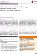 Cover page: Clinical Pharmacokinetics of Paclitaxel Monotherapy: An Updated Literature Review