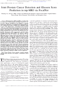 Cover page: Joint Prostate Cancer Detection and Gleason Score Prediction in mp-MRI via FocalNet